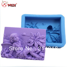 Free Shipping Beautiful Faery Modelling Chocolate Mold Fondant Cake Decoration Mold for Handmade Soap Mold The Spirit of Winter 2024 - buy cheap