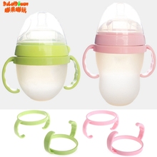 Generic Trainer Easy Grip Plastic Bottle Handles Holder for como tomo Comotomo Baby Feeding Bottle 2 pcs/lot 2024 - buy cheap