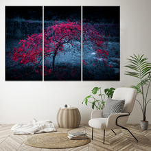 Modular Canvas HD Prints Posters Home Decor Wall Art Pictures 5 Pieces Red maple Tree Art Scenery Landscape Paintings Framework 2024 - buy cheap