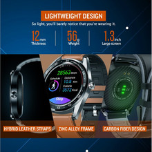 Смарт-часы с цветным сенсорным экраном, пульсометром и тонометром 2024 - купить недорого
