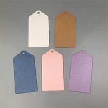 50Pcs 8x4cm Kraft Paper DIY Handmade Clothes Hang Tags Wedding Party Decoration Love Gifts Festival Label Cards Price Tags 2024 - buy cheap