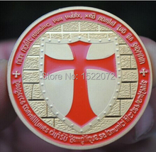 Hot sales Cross medal cheap Gold plated Red layered medals low price souvenir Medal coins high quality custom  paint coins 2024 - buy cheap