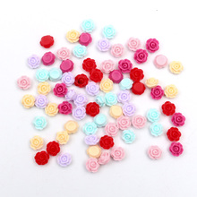 100Pcs Mixed 5-7mm Resin Flower Crafts Decoration Flatback Cabochon Scrapbooking For Embellishment Nail Stickers DIY Accessories 2024 - buy cheap
