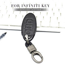 Genuine Leather Car Smart Key Case Cover For Infiniti Fx Q50 FX35 QX70 G35 Q30 QX50 G37 Q70 QX80 FX37 Key Ring Cover Accessories 2024 - buy cheap