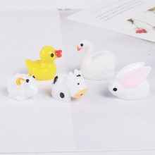 10PCS Mini Slime Charms Resin Animals Cartoon Cute Duck Rabbit Cow Slime Accessories Making Supplies For DIY Scrapbooking Crafts 2024 - buy cheap