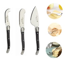 3pcs Laguiole Style Cheese Butter Spreader 5.9'' 15.9cm Black Plastic Handle Jam Knife Scraper Restaurant Bar Slicer Cutter Tool 2024 - buy cheap