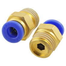 2 Pcs 12.7mm Male Thread to 6mm OD Tube Push In Quick Fittings 2024 - buy cheap