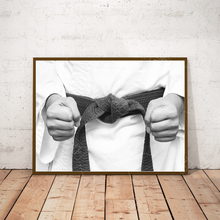 Unframed 1 Pieces Kids Room Decor Painting Karate Kimono Fighter Sport Fists Posters and Prints Canvas Wall Art Picture No Frame 2024 - buy cheap