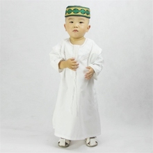 Jubba Thobe-ropa islámica para niños, túnicas musulmanas Thobe Abaya árabe para bebé, Kaftan islámico, ropa para niño de 1 a 3 años 2024 - compra barato