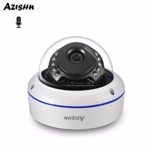 AZISHN 5MP HD PoE Security IP Dome Camera Outdoor Vandalproof Audio Record Motion Detection Home Surveillance CCTV Camera 2024 - buy cheap