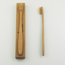 50 шт./Лот, Сверхтонкая зубная щетка из бамбукового волокна с мягкой щетиной 2024 - купить недорого