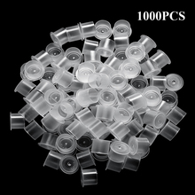 1000pcs Plastic Microblading Permanent Makeup Clear Clear S/M/L Size Tattoo Ink Cups with Base Pigment Caps Tattoo Accessories 2024 - buy cheap