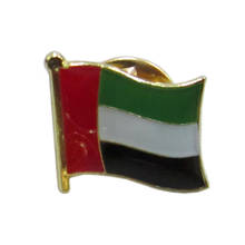 United Arab emirates single flag pin badge+Iron plated brass+paints+epoxy+butterfly back button-Free shipping(350 pcs/lot) 2024 - buy cheap
