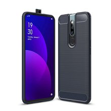 Роскошный чехол для телефона для OPPO F11 Pro смартфон Мягкий силиконовый чехол из углеродного волокна с текстурой под кожу питона чехол для oppo f11 pro Fundas 2024 - купить недорого