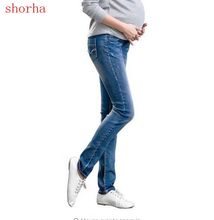 Calça jeans para grávidas, roupa maternidade para mulheres grávidas, tamanho extra grande 2024 - compre barato