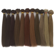 20PCS/LOT DIY BJD Hair Natural Colors 20CM Staright Hair For Making Dolls 2024 - buy cheap