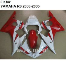 Carenado de plástico ABS para Yamaha, piezas de carrocería, color rojo y blanco, YZFR6, 2003, 2004, 2005, YZF, R6, 03, 04, 05, BC40 2024 - compra barato