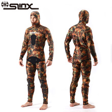 Slinx conjunto de roupa de mergulho camuflada masculina, 2 peças, moletom de neoprene para pesca submarina 2024 - compre barato