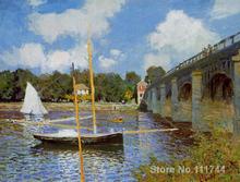 Paintings for a new house The Road Bridge at Argenteuil Claude Monet Handmade oil painting High quality 2024 - buy cheap