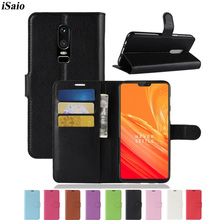 For OnePlus 6 Case 6.28 inch Wallet Case Flip Leather Cover for One Plus 6 Phone Cover TPU Bumper Case Stand Funda Capa Coque 2024 - buy cheap