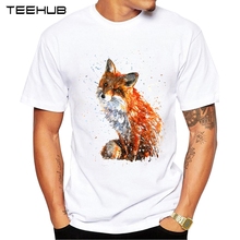 2019 tipo camiseta estampa hipster masculina, camiseta de manga curta em aquarela com gola redonda 2024 - compre barato