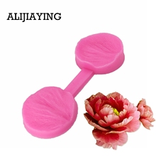 M0776 DIY 3D Peony Flower Petals Embossed Silicone Mold Fondant Cake Decorating Tools Chocolate Gumpaste Candy Clay Moulds 2024 - buy cheap