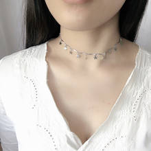 Ожерелье из Южной Кореи Bijoux, изящное простое ожерелье с короткой секцией и цепочкой в виде звезд, оптовая продажа от производителя 2024 - купить недорого