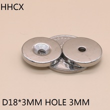 10PCS/LOT Magnet 18*3 Hole 3 N35 Strong D Countersunk NdFeB MAGNET 18x3 Permanent Neodymium Magnets 18x3-3 2024 - buy cheap