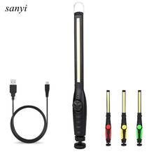 Portable COB LED USB Charging Working Light Flashlight Torch Lantena with Magnet Built in Battery for Reparing Working Lamp 2024 - buy cheap