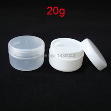 (50pieces/lot) 20g jar Cream jar  lip balm containers Cosmetic Container Cosmetic/Cream/Sample/Plastic Jar Empty PP Empty  jar 2024 - buy cheap