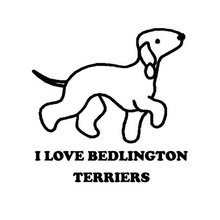 11.5CM*11.5CM I LOVE BEDLINGTON TERRIER DOG WHITE Car Stickers Motorcycle Decals Personalized Car Stickers C8-0023 2024 - buy cheap
