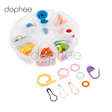 dophee 1set Plastic Knitting Crochet Tool Accessory Set With A Box DIY Needlework Sewing Tools Set 2024 - buy cheap