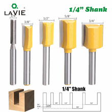 LA VIE 5pcs 1/4 Shank 6.35mm Straight Knife Dado Router Bit Set Trimming Milling Cutter For Woodworking Bits Cutting MC01033 2024 - buy cheap