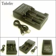 Tinhofire USB двойное зарядное устройство, литий-ионный аккумулятор, зарядное устройство для Li-Ion 16340 14500 18650 26650 аккумуляторная батарея 2024 - купить недорого