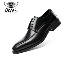 2019 New Men's Dress Shoes Men Formal Shoes Leather Luxury Fashion Wedding Shoes Men Business Casual Oxford Shoes 2024 - buy cheap