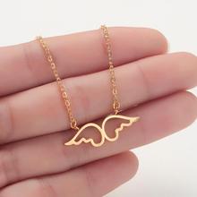 CHENGXUN Cute Angel Wings Pendant Necklaces  Gold Color Hollow Lovely Jewelry for Women Girls Necklace  Children 2024 - compre barato