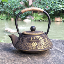 900 ML de Chá Utensílios de Cozinha Panela de Ferro Bule de Ferro China Kongfu Chá Panela de Ferro Fundido Bule de chá Bom Para A Saúde Presente 2024 - compre barato