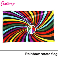 Hot Sale Rainbow Ring Flag 3X5 Feet  Indoor Outdoor Polyester Gay Flag 2024 - buy cheap