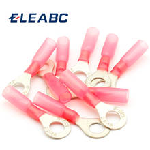 50pcs RV1.25-6 Red Ring Insulated Wire Connector Crimp Terminal Cable Connector waterproof  Thermal shrinkable terminal 2024 - buy cheap