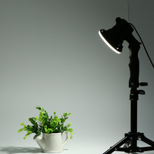 1 lámpara de luz LED de estudio de fotografía, bombilla de luz de relleno de retrato y soporte de luz de 37CM 2024 - compra barato