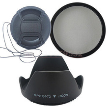 3 in 1 58MM MC-UV MC UV Filter + Lens Hood + Lens Cap for Can&n Nik&n s&ny 18-55mm 55-250mm lens camera 2024 - buy cheap