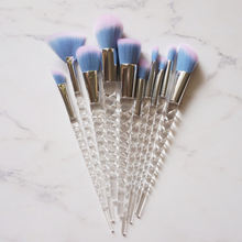 Unicorn Makeup Brushes Set Crystal Glitter Handle Make up Soft Hair Brush Powder Blending Blusher Shading Eyeshadow maquiagem 2024 - buy cheap