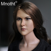 Mnotht Head KM13-75 1:6 Europe & United States star Girl Female Head Sculpt Fit Hot Toys Phicen 12" Action Figure Body Doll Toy 2024 - buy cheap