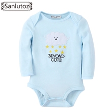 Sanlutoz Baby Clothes Newborn Baby Romper Boys Girls Winter Infant Clothing Clouds Stars Pattern Jumpsuits 2024 - buy cheap