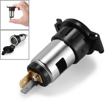 Onever Cigarette Lighter Adapter Female Waterproof Socket 12-24V Heat Resistance Power Outlet Car Accessory Black 2024 - buy cheap