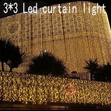 300 leds christmas Window decoration 3m Droop 3m curtain string led lights 220V New year Garden home Xmas Party Wedding holiday 2024 - buy cheap