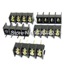 5pcs 300V 25A 4 Pin 9.5mm Spacing PCB Board Black Screw Terminal Block Connector 2024 - buy cheap