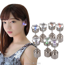 Night Club LED Stud Flash Earrings Hairpins Strobe LED Earring Lights Strobe LED Luminous Earring Party Magnets Fashion S201740 2024 - buy cheap