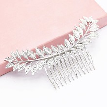 New Fashion Bridal Wedding Comb Metal  Gold Color Leaf Hair Accessory Greek Hair Clip Girls Party Headpiece Jewelry 2024 - buy cheap