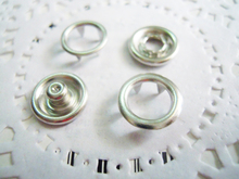 Free shipping Silver Colors 100Sets 10mm Copper Prong Snap Buttons Fastener 2024 - buy cheap